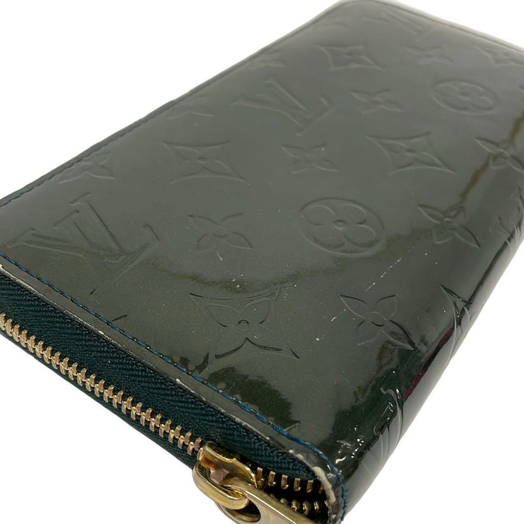 Louis Vuitton Wallet Monogram Vernis Zippy Blue Nuit Zip Around Leather — view 7