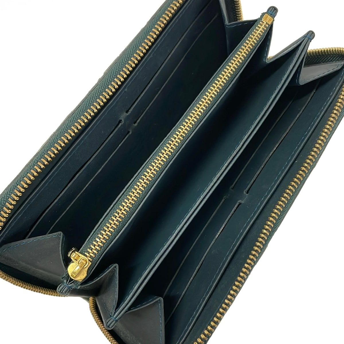 Louis Vuitton Wallet Monogram Vernis Zippy Blue Nuit Zip Around Leather — view 3