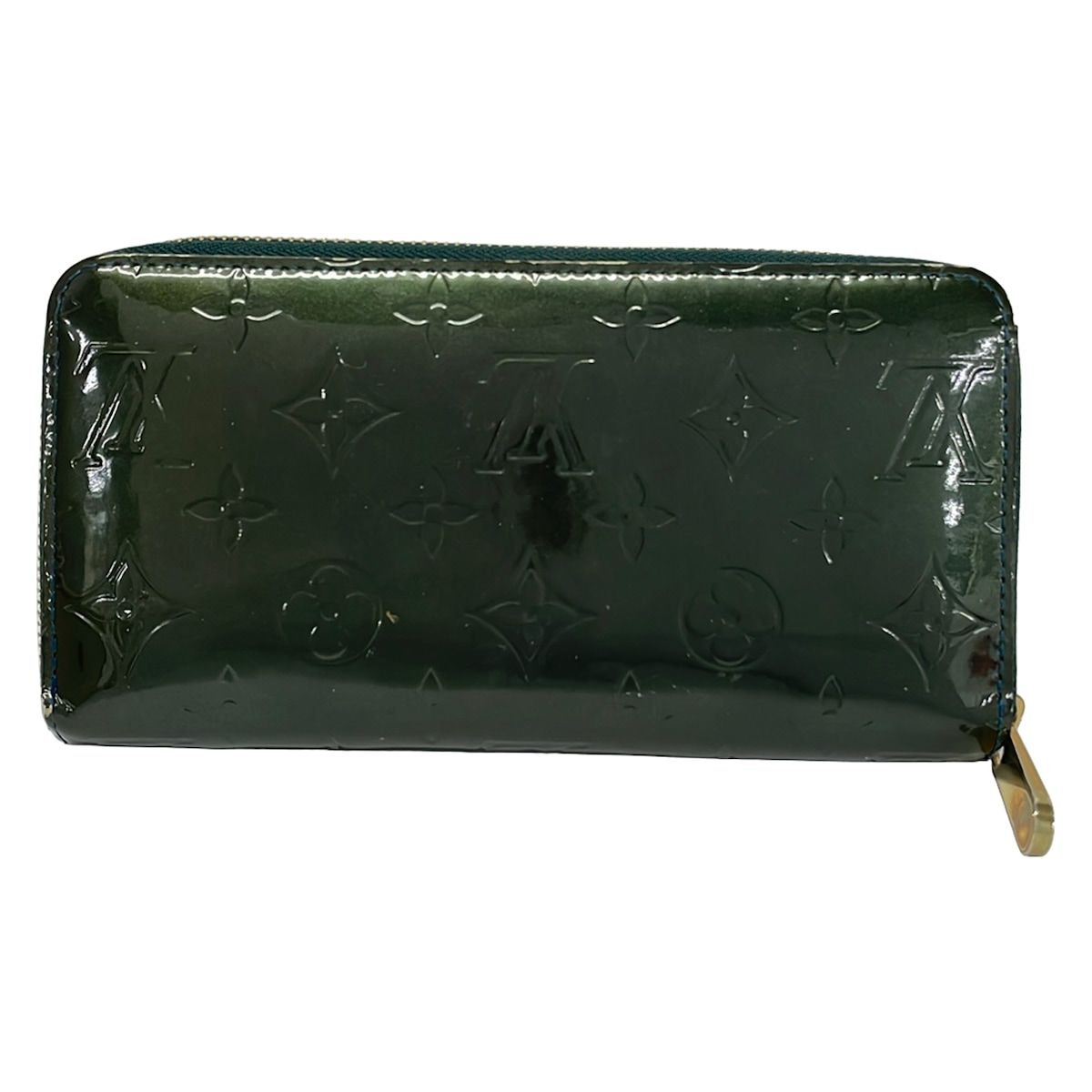 Louis Vuitton Wallet Monogram Vernis Zippy Blue Nuit Zip Around Leather — view 2