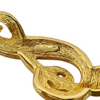 Dior Necklace Gold Clear Treble Clef — view 5
