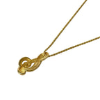 Dior Necklace Gold Clear Treble Clef — view 3