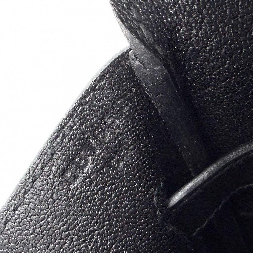 Hermes Handbag Birkin 35 Retourne Leather Black Gold — view 6