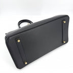 Hermes Handbag Birkin 35 Retourne Leather Black Gold — view 3