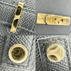 Hermes Handbag Birkin 35 Retourne Leather Black Gold — view 8