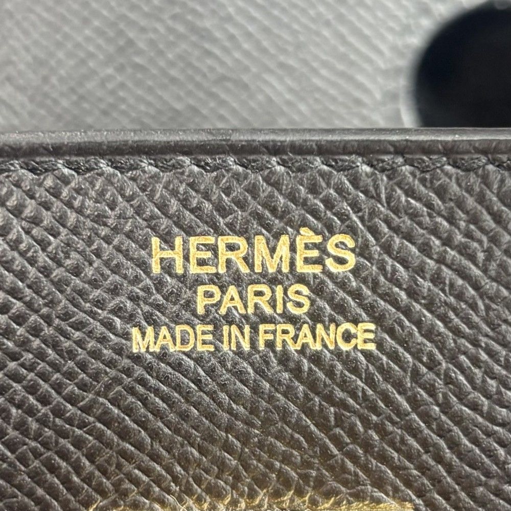 Hermes Handbag Birkin 35 Retourne Leather Black Gold — view 5