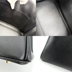 Hermes Handbag Birkin 35 Retourne Leather Black Gold — view 7