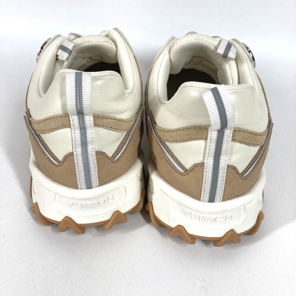 Louis Vuitton Sneakers LV Logo Shoes Leather Beige — view 6