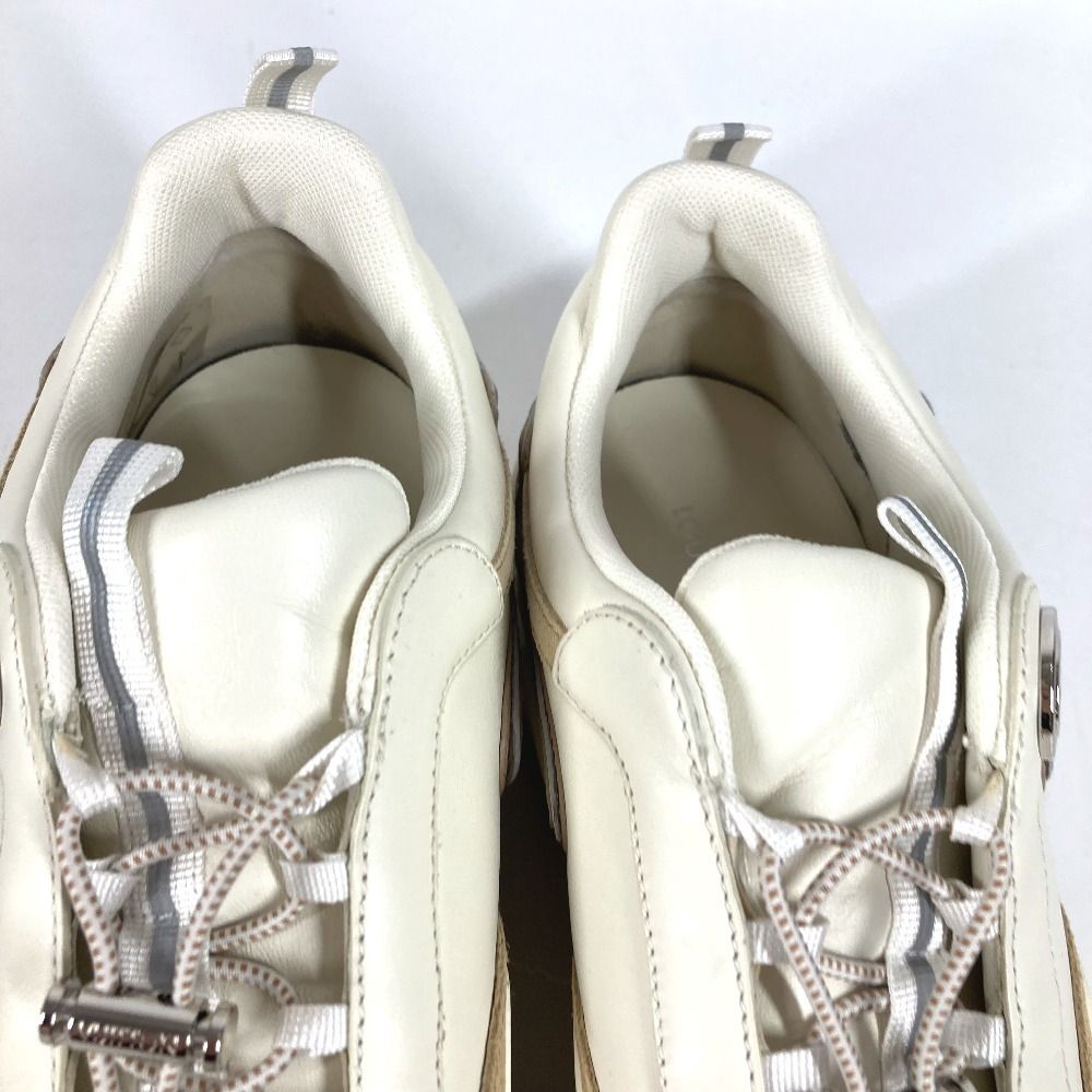 Louis Vuitton Sneakers LV Logo Shoes Leather Beige — view 5