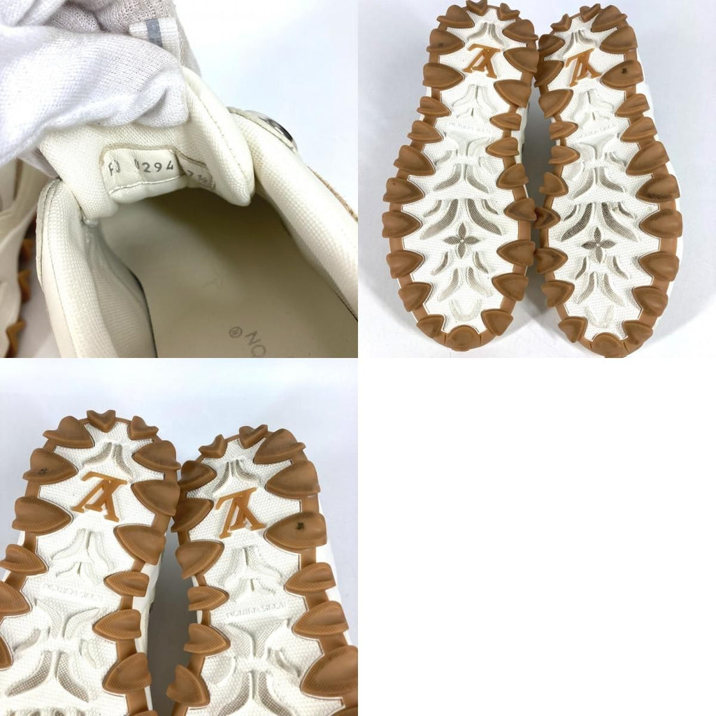 Louis Vuitton Sneakers LV Logo Shoes Leather Beige — view 9