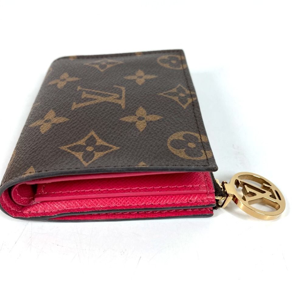 Louis Vuitton Bifold Wallet Portefeuille Lisa Monogram Canvas Grenad Brown — view 3