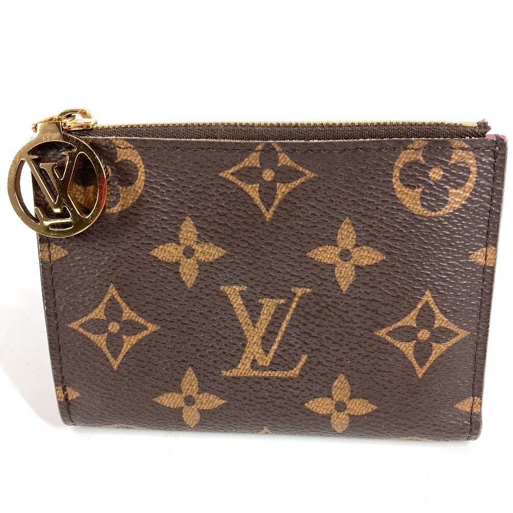 Louis Vuitton Bifold Wallet Portefeuille Lisa Monogram Canvas Grenad Brown