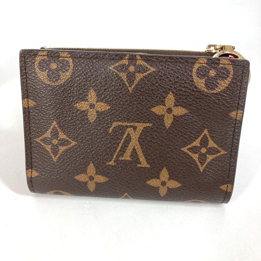 Louis Vuitton Bifold Wallet Portefeuille Lisa Monogram Canvas Grenad Brown — view 2