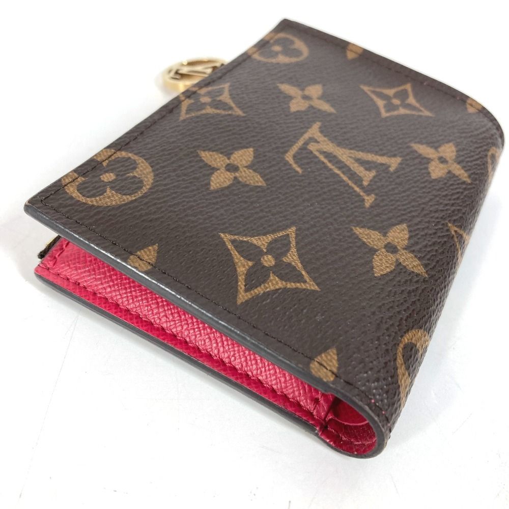 Louis Vuitton Bifold Wallet Portefeuille Lisa Monogram Canvas Grenad Brown — view 5