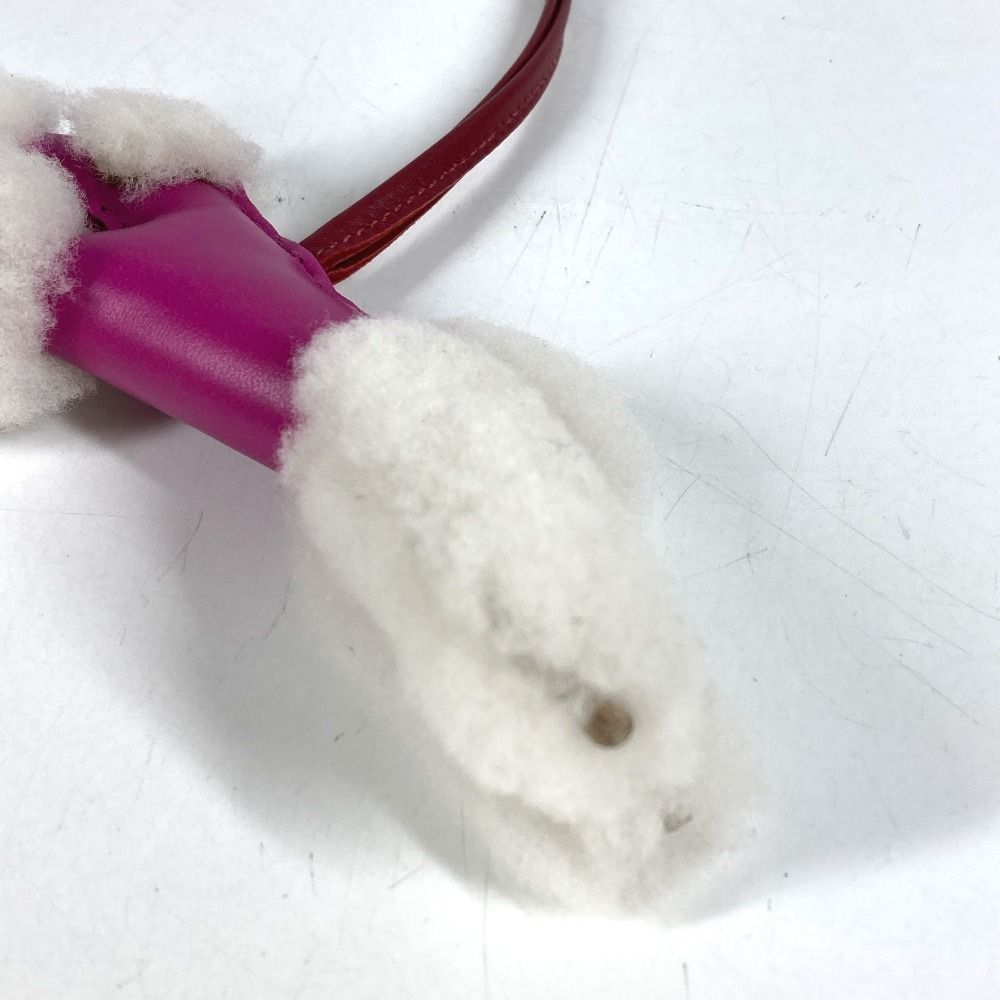 Hermes Bag Charm Buddy Bag Agneau Milo Pink — view 6