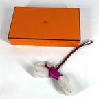 Hermes Bag Charm Buddy Bag Agneau Milo Pink — view 8