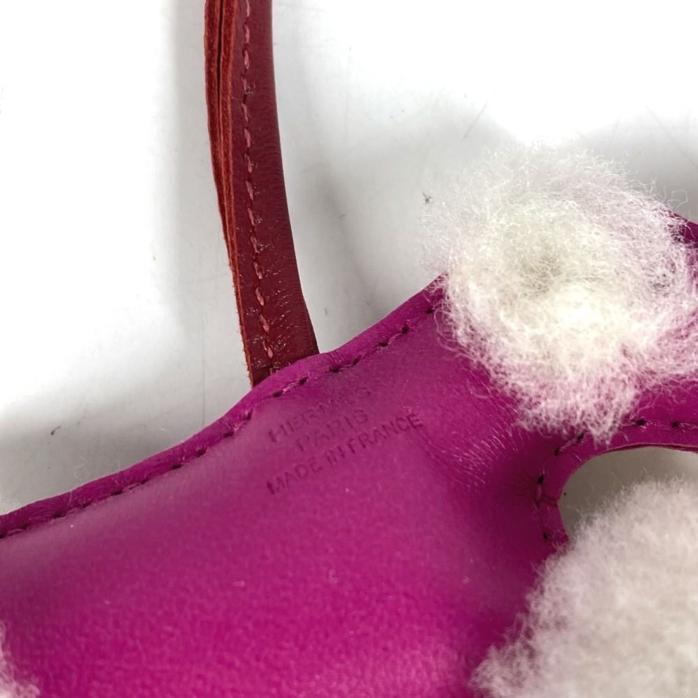 Hermes Bag Charm Buddy Bag Agneau Milo Pink — view 7