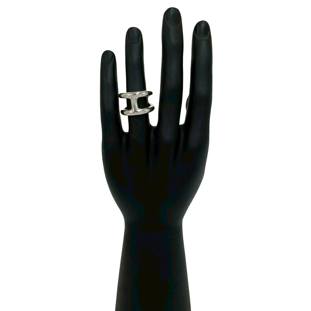 Hermes Osmose GM 925 Sterling Silver Ring — view 2