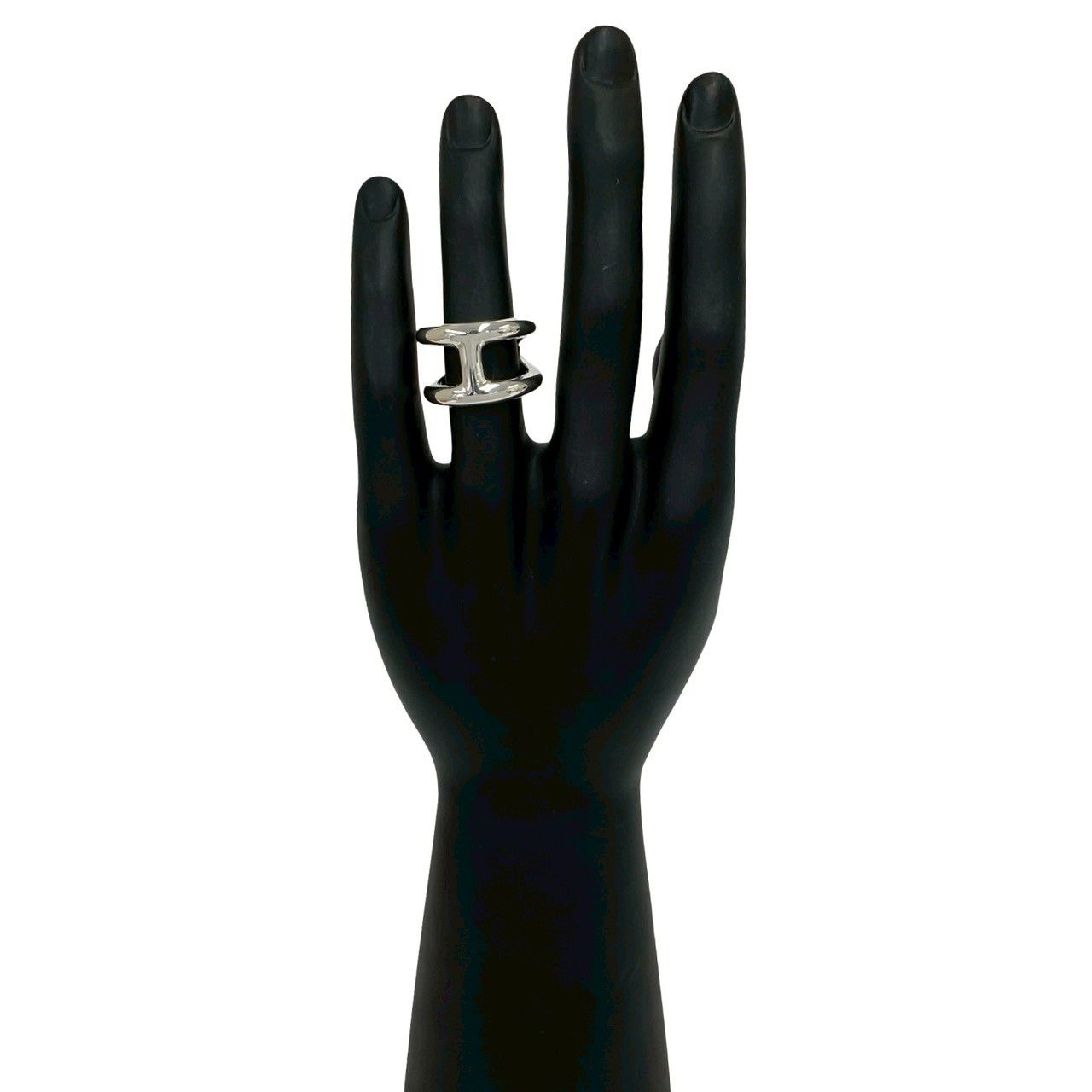 Hermes Osmose GM 925 Sterling Silver Ring — view 2