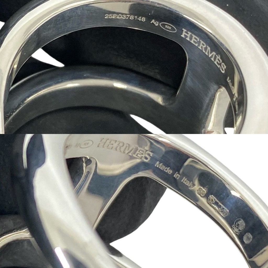 Hermes Osmose GM 925 Sterling Silver Ring — view 3