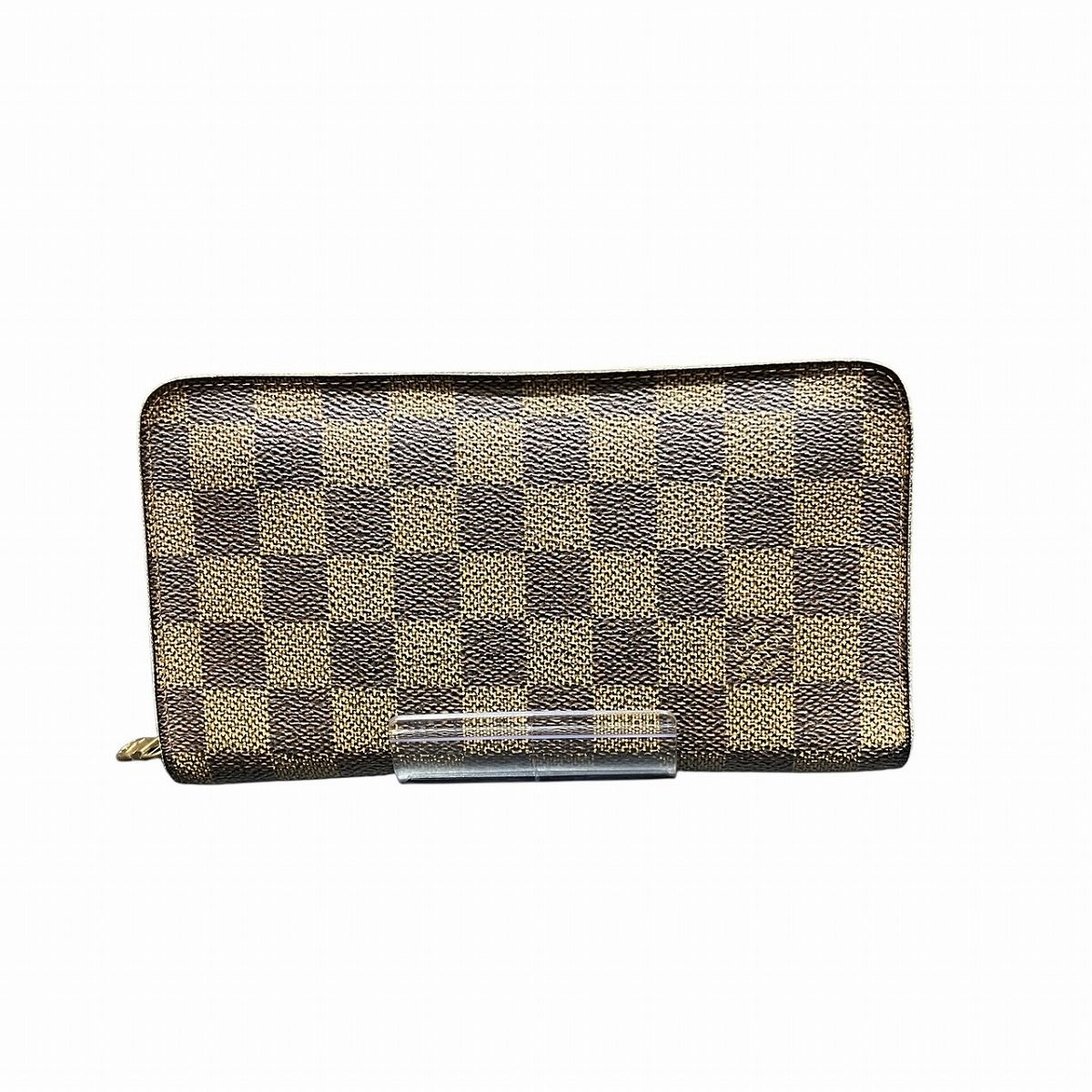 Louis Vuitton Damier Ebene Porte Monet Wallet Canvas