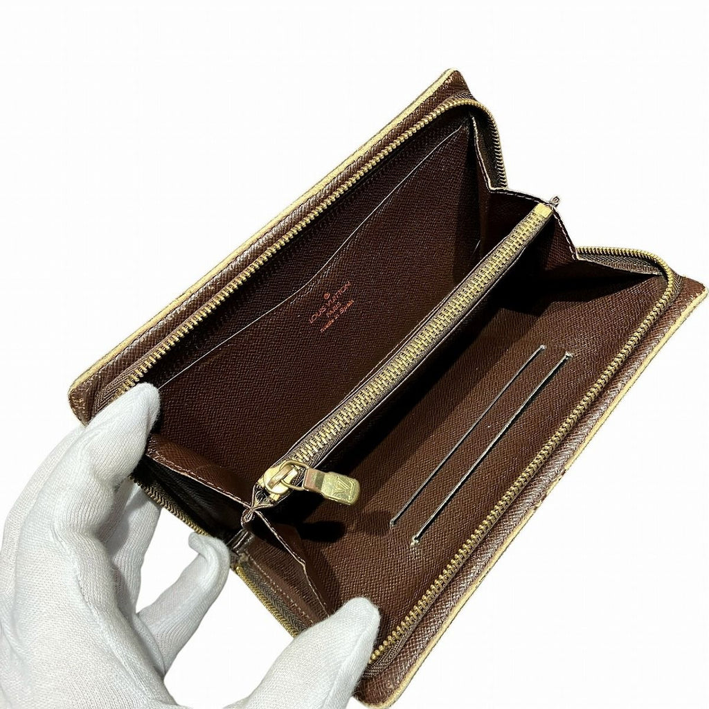 Louis Vuitton Damier Ebene Porte Monet Wallet Canvas — view 3