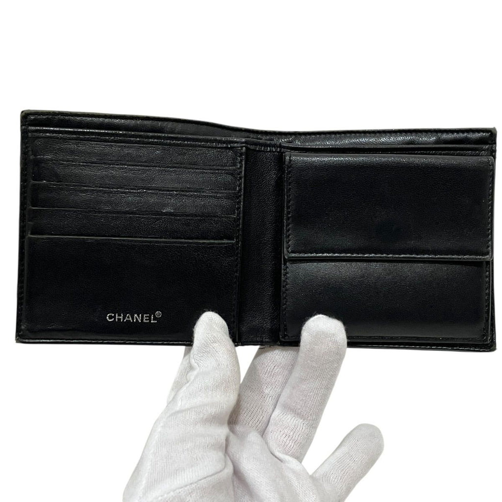 Chanel New Travel Line Bifold Wallet Leather Canvas — view 3