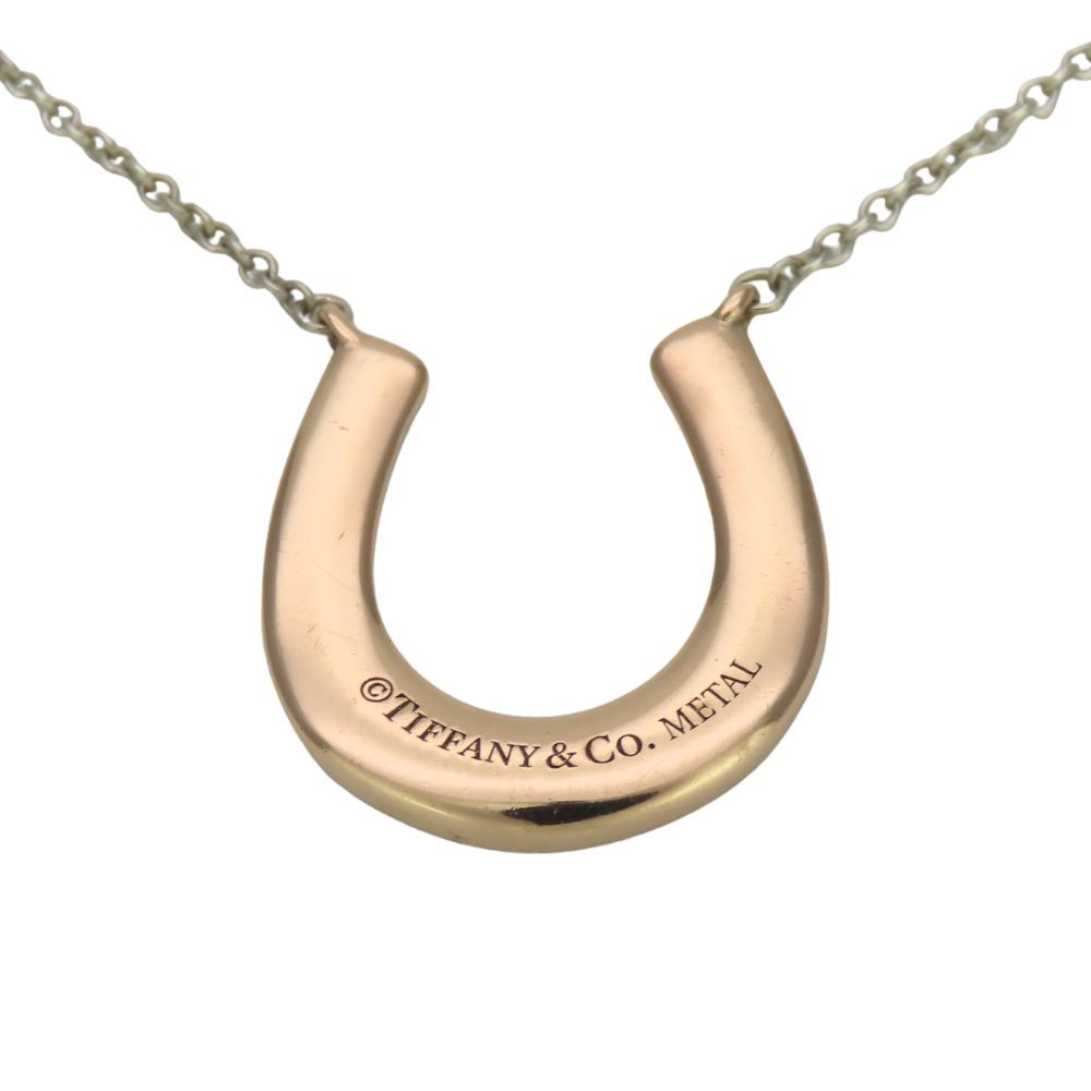 Tiffany & Co Necklace Horse Shoe Gold Rubedo 925 Sterling Silver Pink — view 2