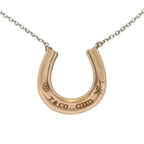 Tiffany & Co Necklace Horse Shoe Gold Rubedo 925 Sterling Silver Pink