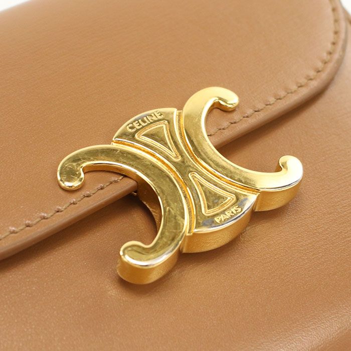 Celine Small Flap Wallet Triomphe Trifold Calf — view 6