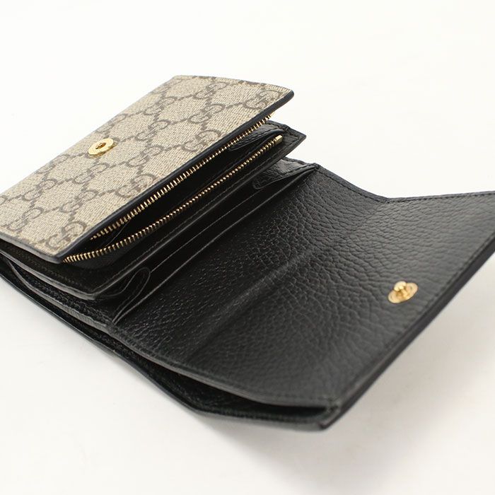 Gucci Compact Wallet Double Bifold GG Supreme — view 3