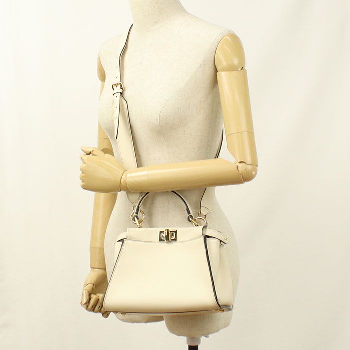 Fendi 2-Way Peekaboo Handbag Calf — view 8