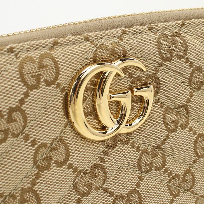 Gucci Zip Around Wallet GG Marmont Canvas — view 7