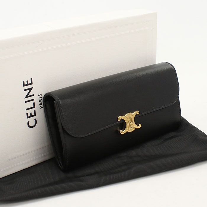 Celine Large Wallet Triomphe Bifold Calf