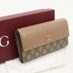 Gucci Bicolor Continental Wallet Double Bifold GG Supreme