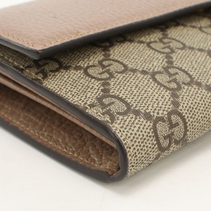 Gucci Bicolor Continental Wallet Double Bifold GG Supreme — view 6