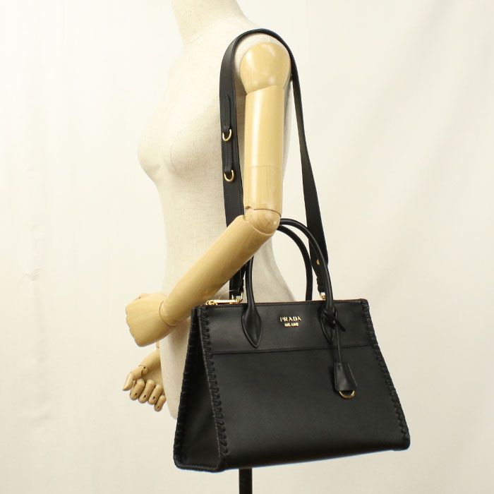 Prada 2-Way Saffiano Leather Tote — view 9