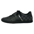 Louis Vuitton Sneakers 9 Black Dark Gray Silver Damier Graphite Leather