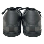Louis Vuitton Sneakers 9 Black Dark Gray Silver Damier Graphite Leather — view 3