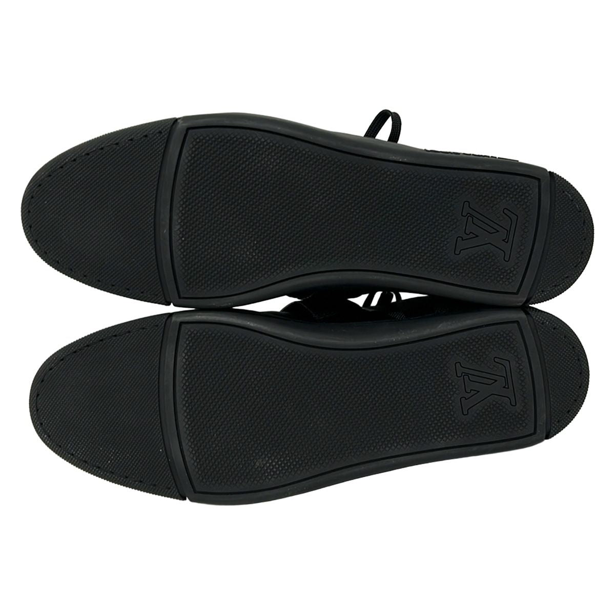 Louis Vuitton Sneakers 9 Black Dark Gray Silver Damier Graphite Leather — view 4
