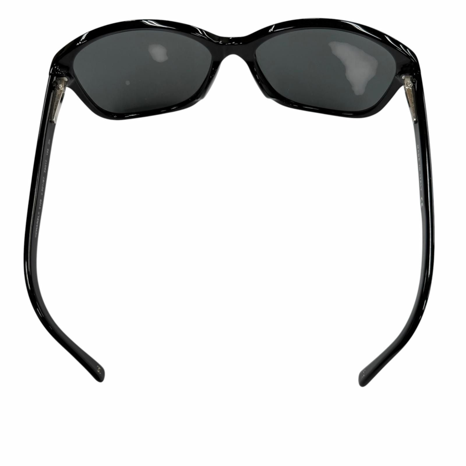 Chanel Side Chain CC Logo Eyewear Sunglasses Black Demo Lens — view 5