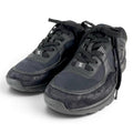 Chanel Suede Leather with CC Logo Low Cut Sneakers Black