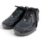Chanel Suede Leather with CC Logo Low Cut Sneakers Black