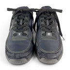 Chanel Suede Leather with CC Logo Low Cut Sneakers Black — view 2