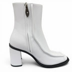 Louis Vuitton Line Leather Ankle Boots White — view 6