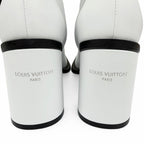 Louis Vuitton Line Leather Ankle Boots White — view 9