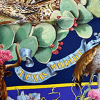 Hermes Carre 90 Faune Et Flore du Texas Wildlife Illustrated Guide to Flora and — view 7