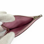 Hermes Constance Slim Veau Epsom Mauve Sylvestre Silver Compact Wallet Bifold — view 9