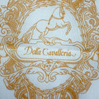 Hermes Carre 45 Della Cavalleria Cotton 100% Scarf Handkerchief Orange White — view 7