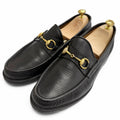 Gucci Vintage 111 Leather Horsebit Loafers Business Shoes Black