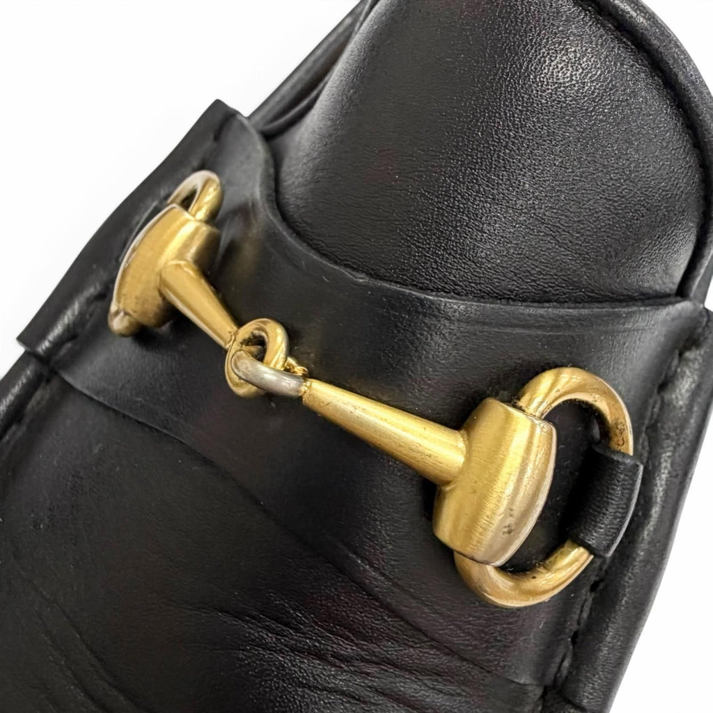 Gucci Vintage 111 Leather Horsebit Loafers Business Shoes Black — view 7